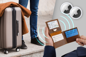 airtag compatible leather goods for trips
