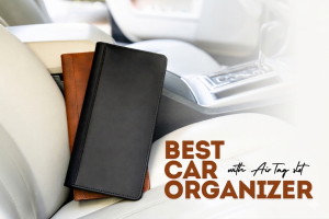 The Best Leather Car Document Organizer with AirTag Slot — Hidemont