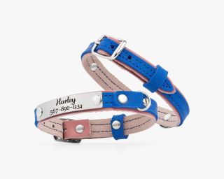 Cat Collar, Dusty Rose + Sapphire