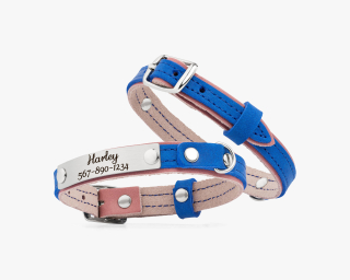 Cat Collar, Dusty Rose + Sapphire