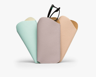 Soft Leather Eye Glass Case