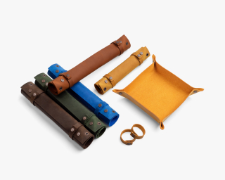 Leather Dice Tray With Straps