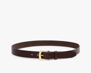 Mens Trousers Belt, Size M In Coffee Color