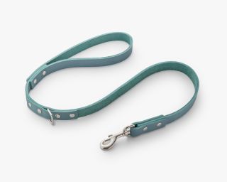 Leather Dog Leash, Size S In Iceberg Color