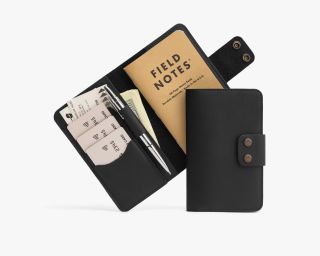 Leather Field Notes Cover In Black Color
