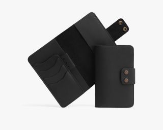 Leather Field Notes Cover In Black Color