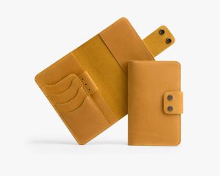 Leather Field Notes Cover In Caramel Color