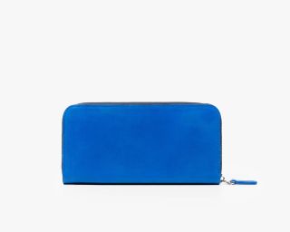 Large Zip Wallet In Sapphire Color