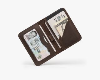 Men’s Front Pocket Wallet In Espresso Color