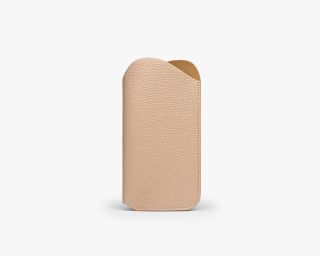 Soft Leather Glasses Case In Whisper Pink Color