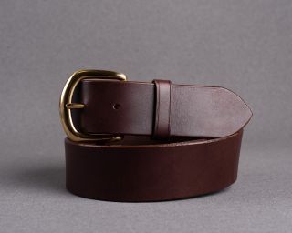 Mens Belt, Leather Mens Belt, Handmade Leather Belt, Choco Mens Belt, Size M