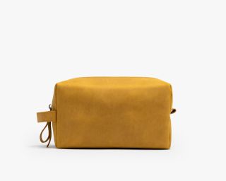 Dopp Kit With Handle In Caramel Color