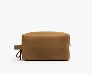 Dopp Kit With Handle In Pecan Color