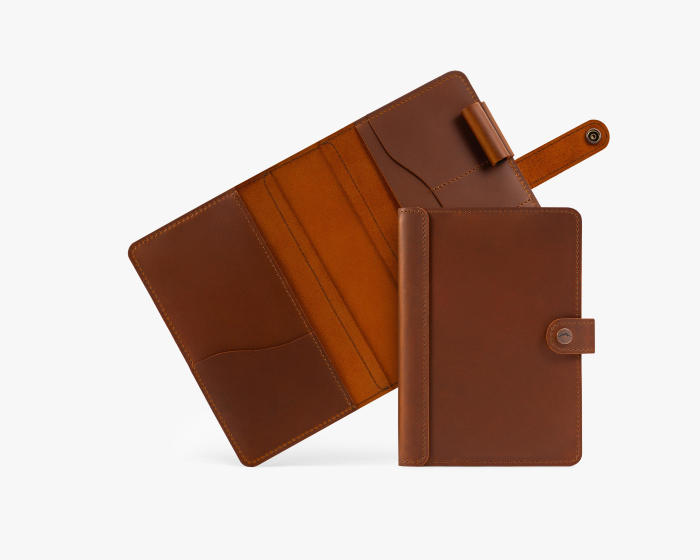 Leather Hobonichi Techo A6 Cover | hidemont.com