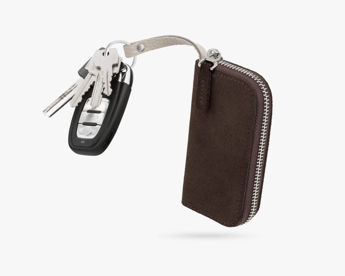 KEYCASE 牛革 ANTIMID Suede Key Case | hidemont.com