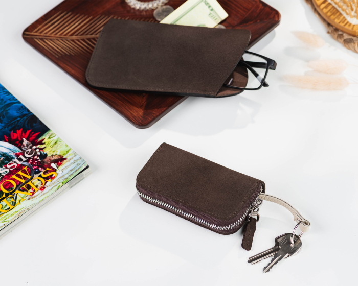 Suede Key Case | hidemont.com