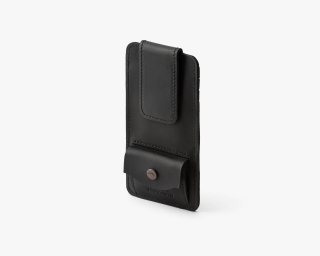 Leather Credit Card Holder In Black Color