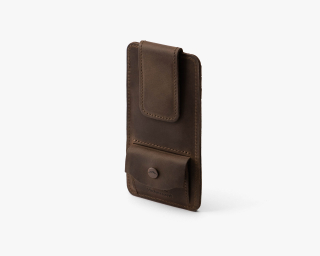 Leather Credit Card Holder In Espresso Color