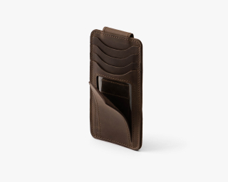 AirTag Compatible Credit Card Wallet In Espresso Color