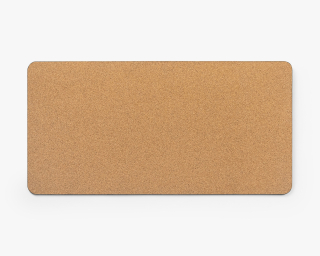 Leather Desk Pad, Size S In Ginger Color