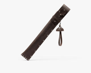 Leather Drumstick Bag In Espresso Color