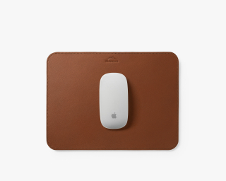 Full-Grain Leather Mouse Pad In Ginger Color