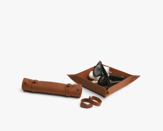 Leather Dice Tray With Straps