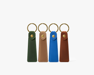Personalized Leather Keychain with Name