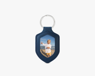 Custom Photo Leather Keychain