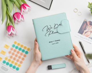 Leather Wedding Planner Book