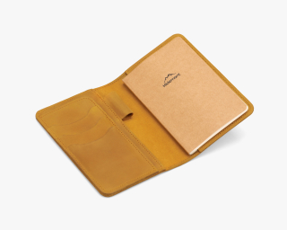 Pocket Journal With Refillable Leather Cover
