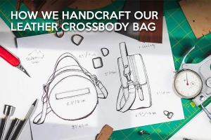 leather circle crossbody bag