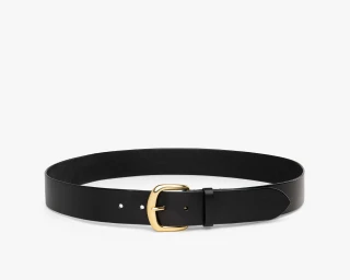 Mens Jeans Belt, Size M In Midnight Color