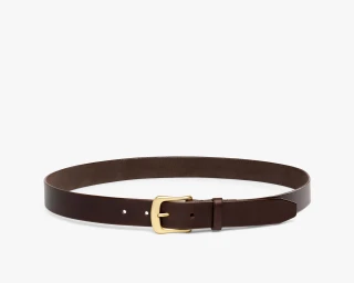 Mens Trousers Belt, Size M In Coffee Color