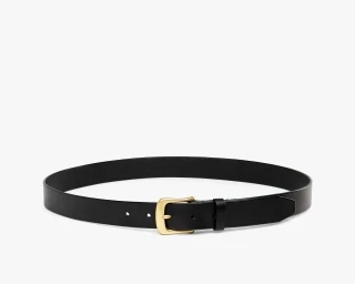 Mens Trousers Belt, Size M In Midnight Color