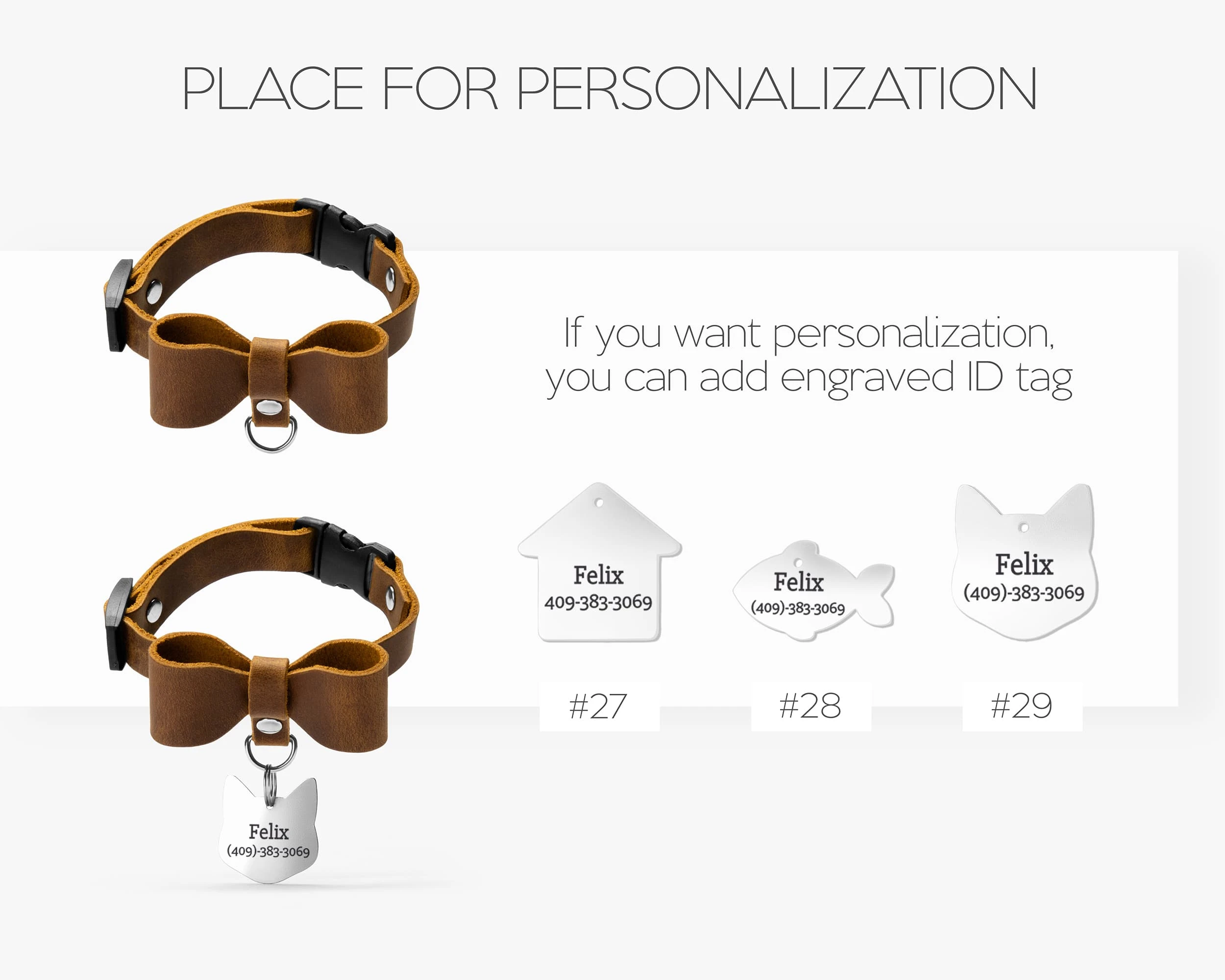 personalized cat collar