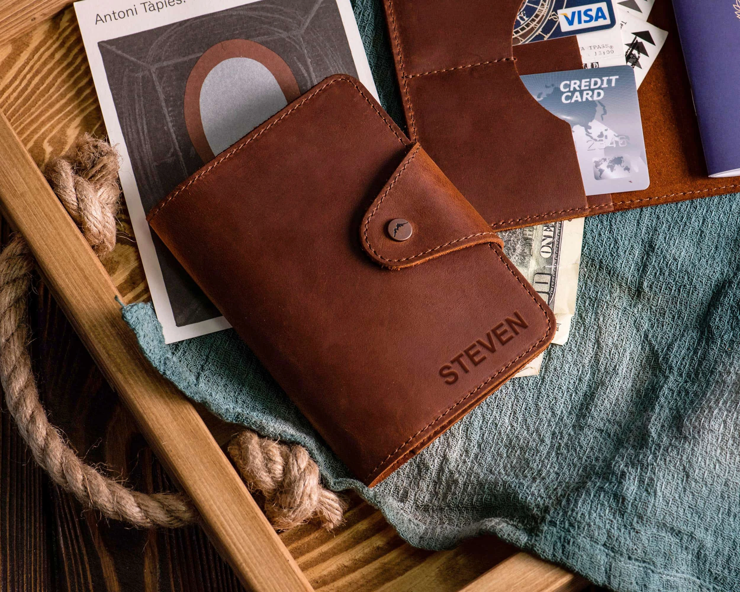 leather passport cover