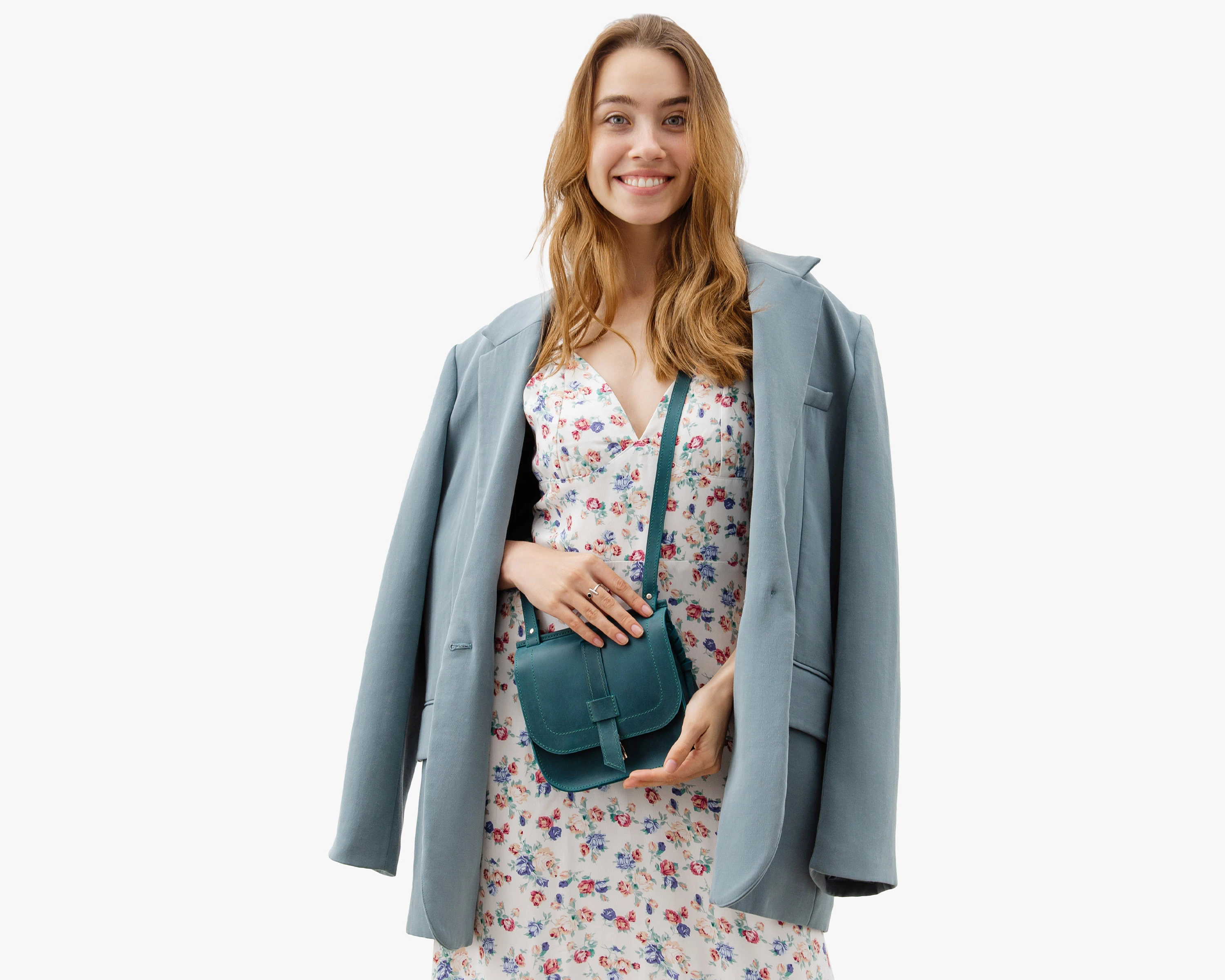 green leather bag for women