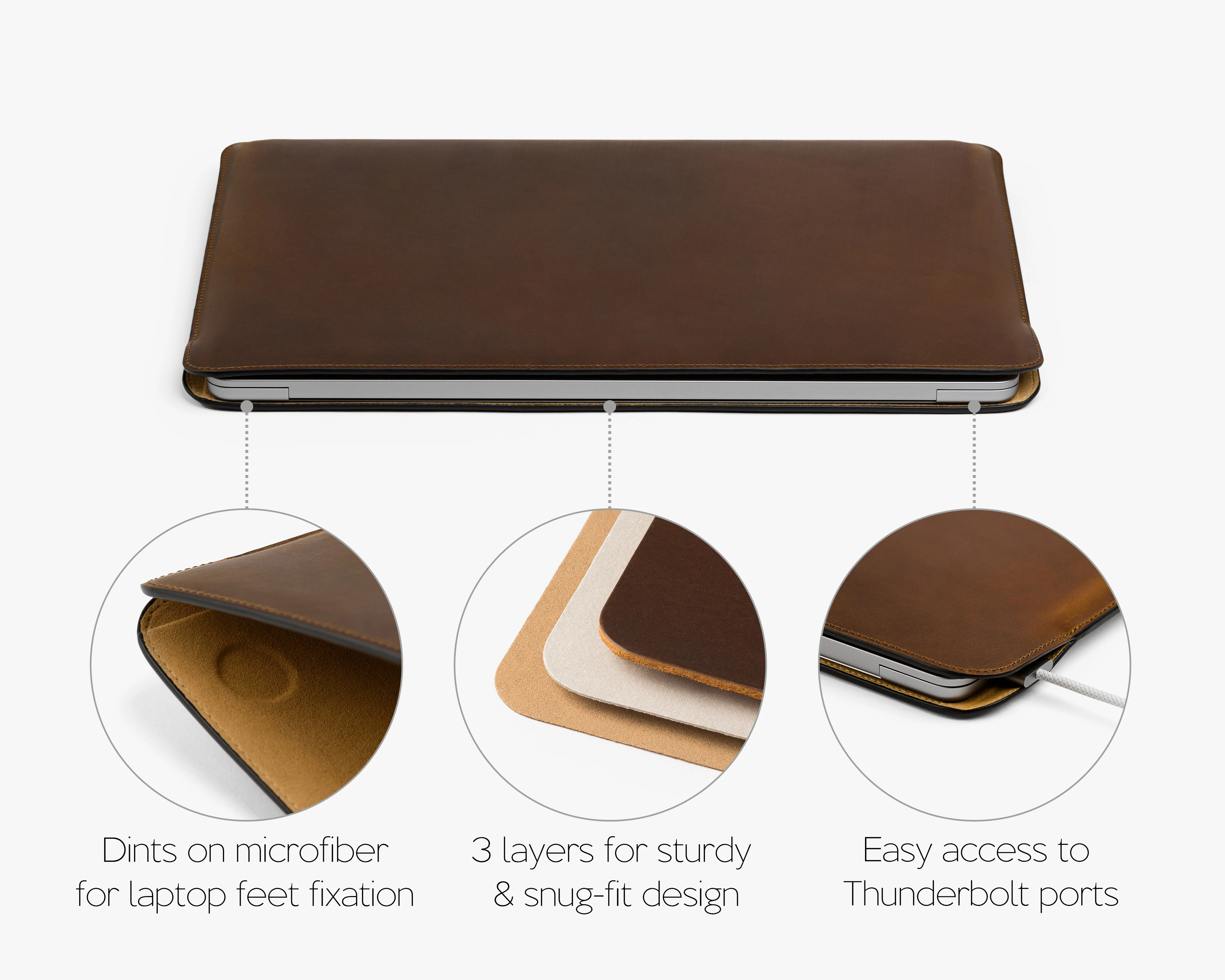 macbook case leather