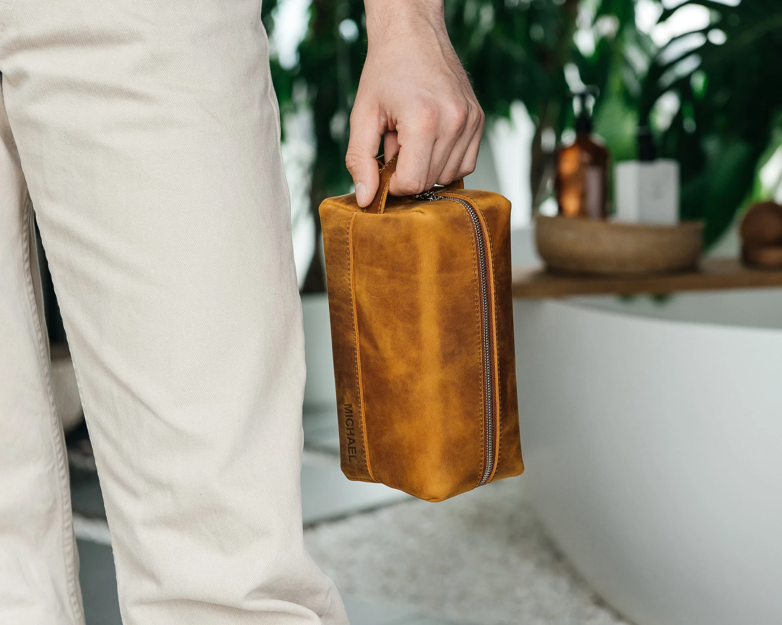 mens gift toiletry bag