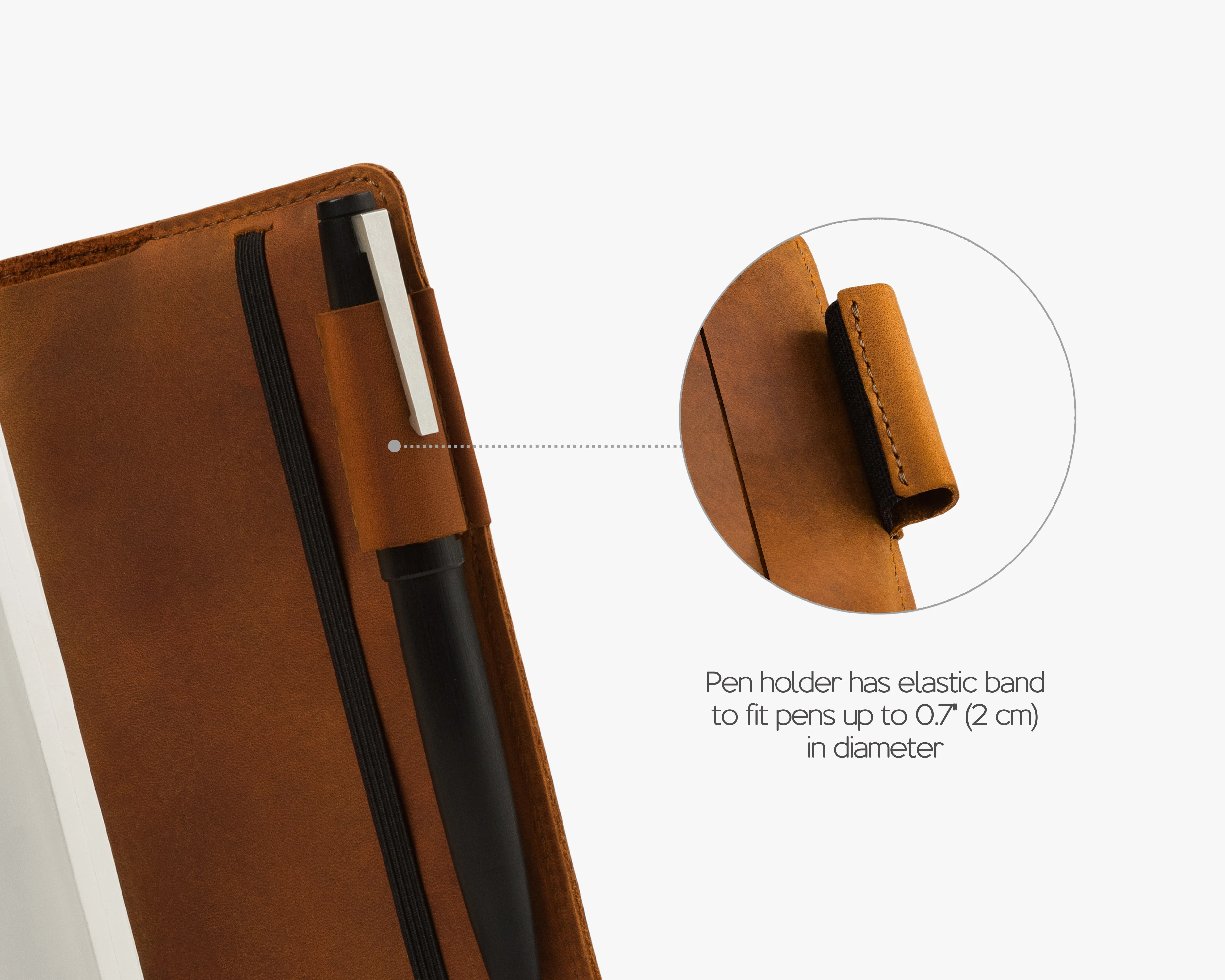 cover with pen holder