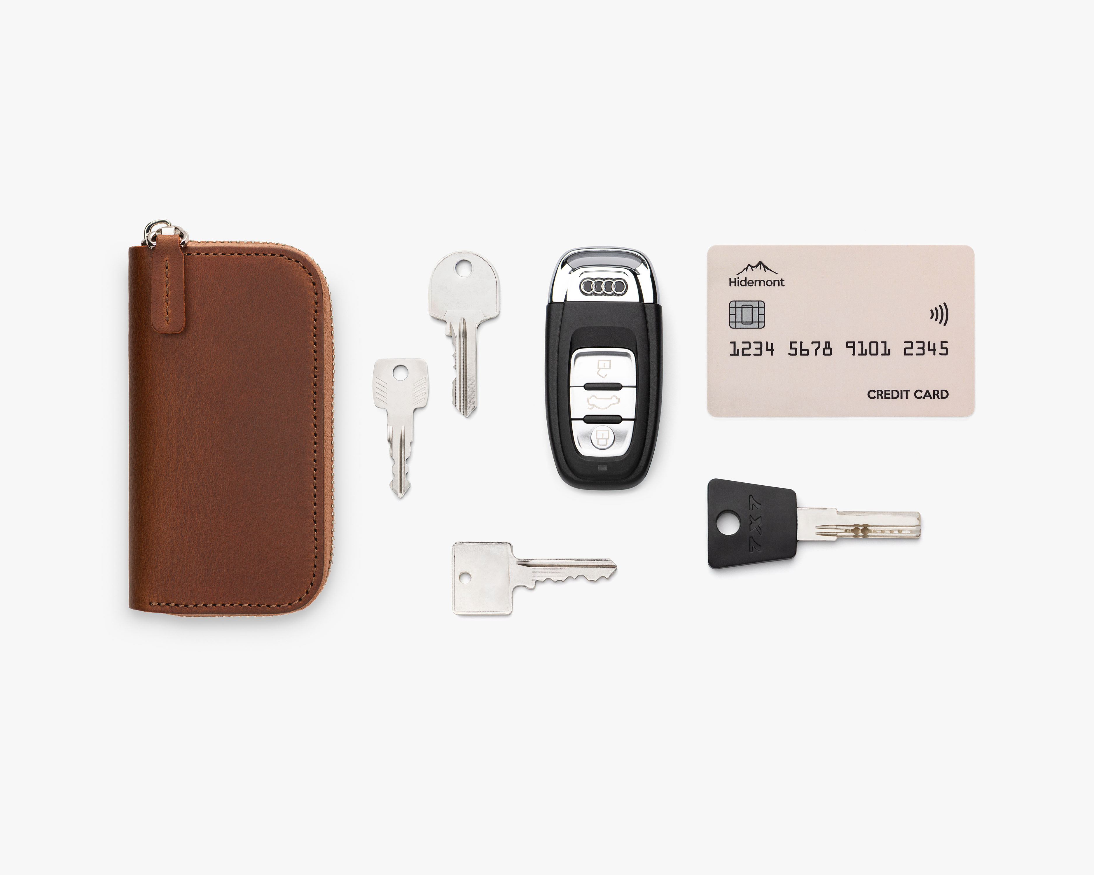 leather key fob