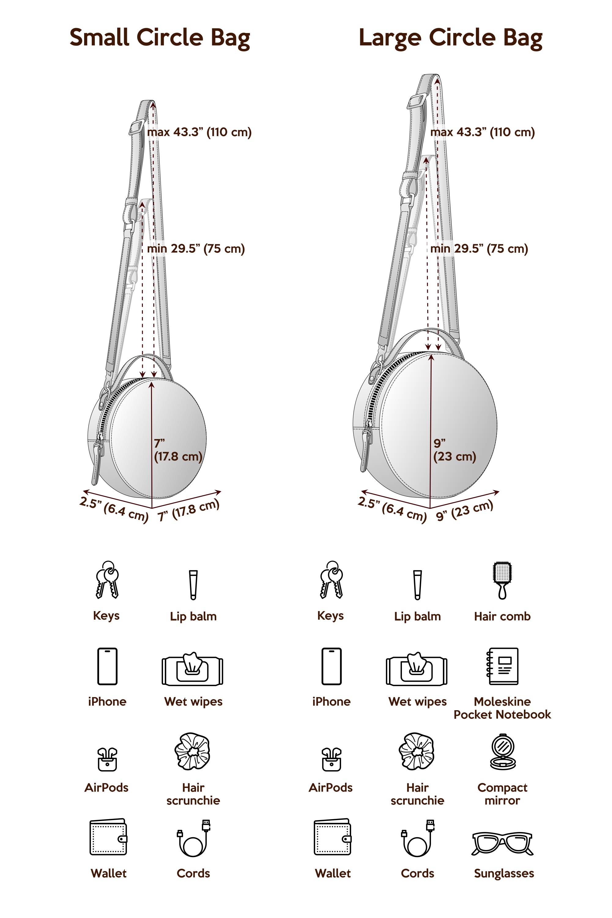 circle crossbody bag