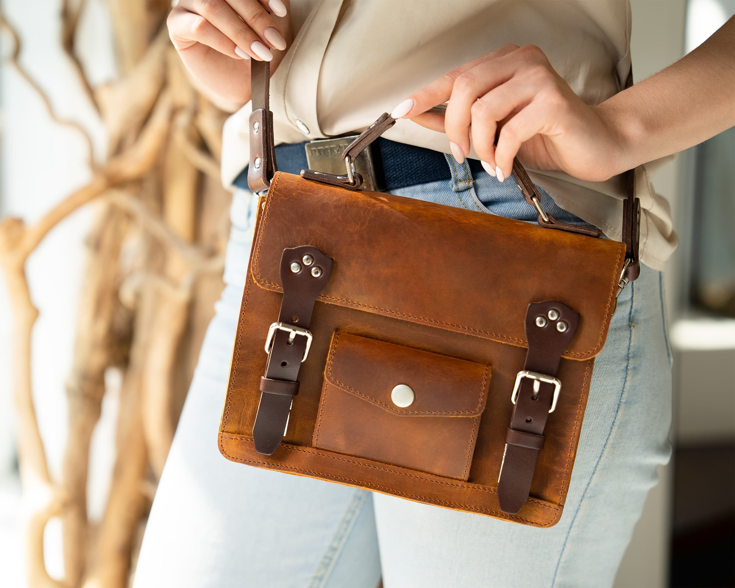 leather crossbody bag