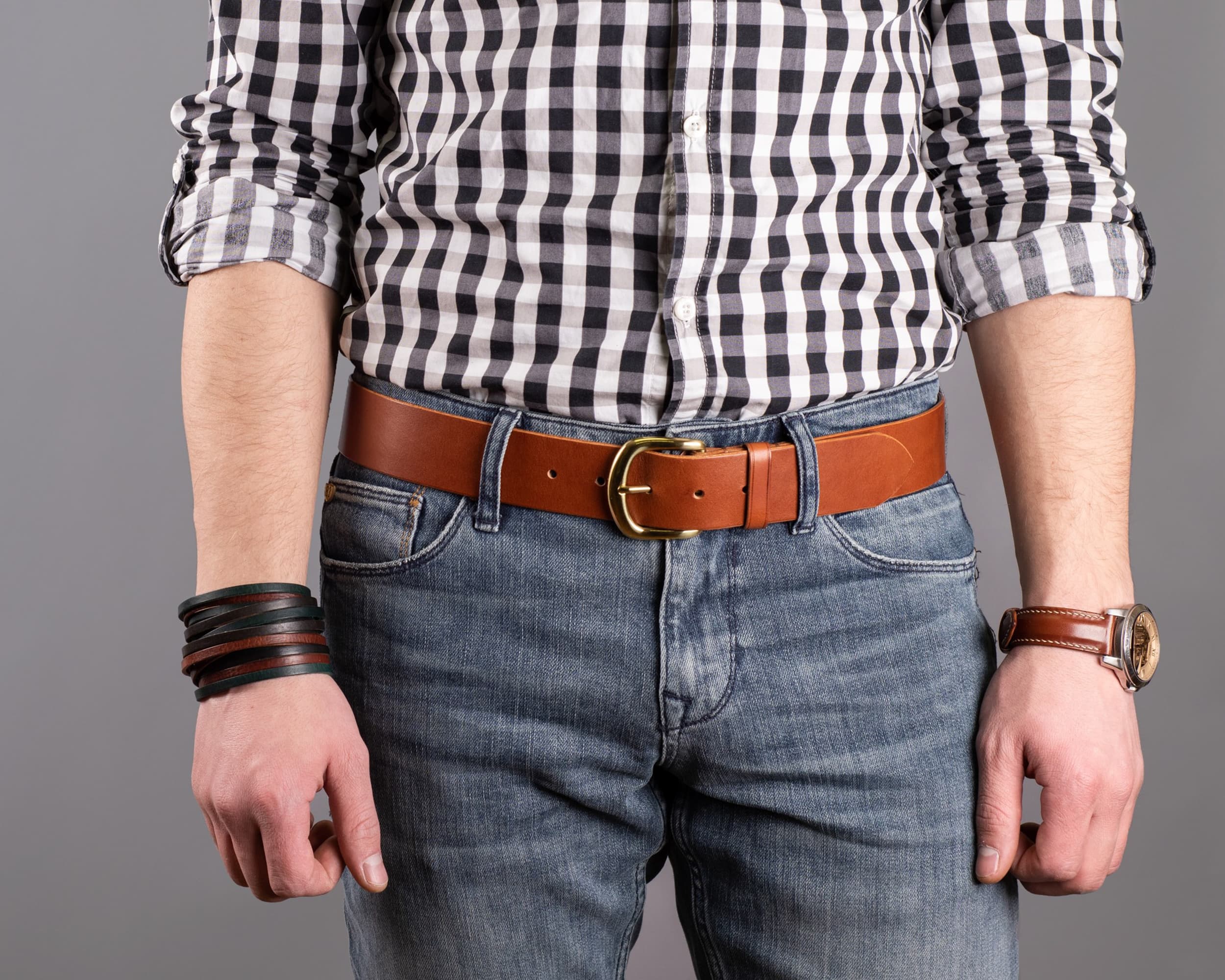 leather mens belt gift