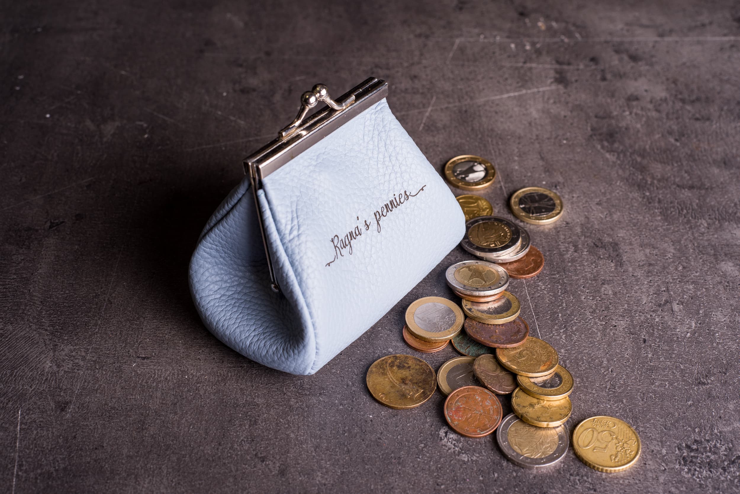 leather coin purse