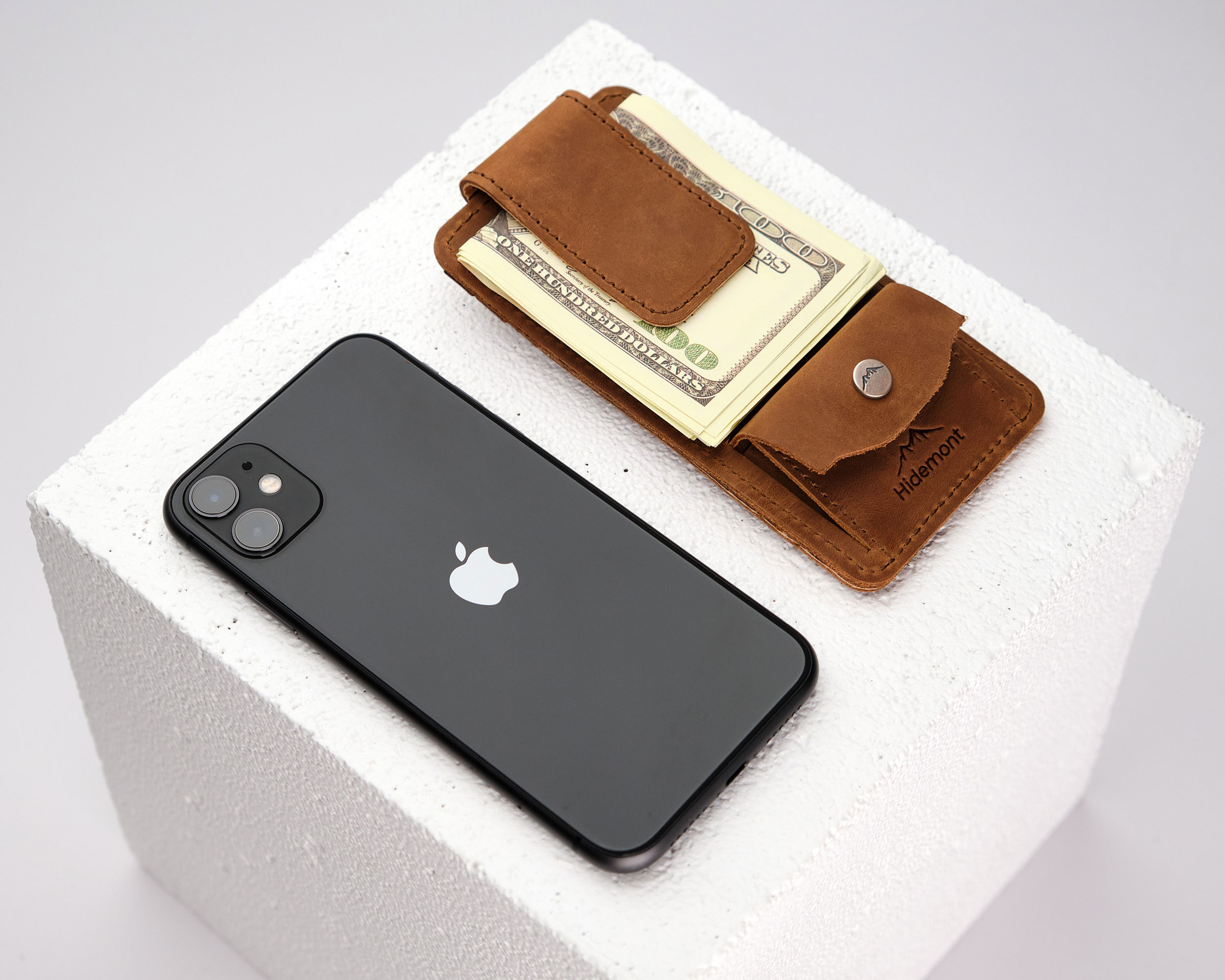 leather card holder for men