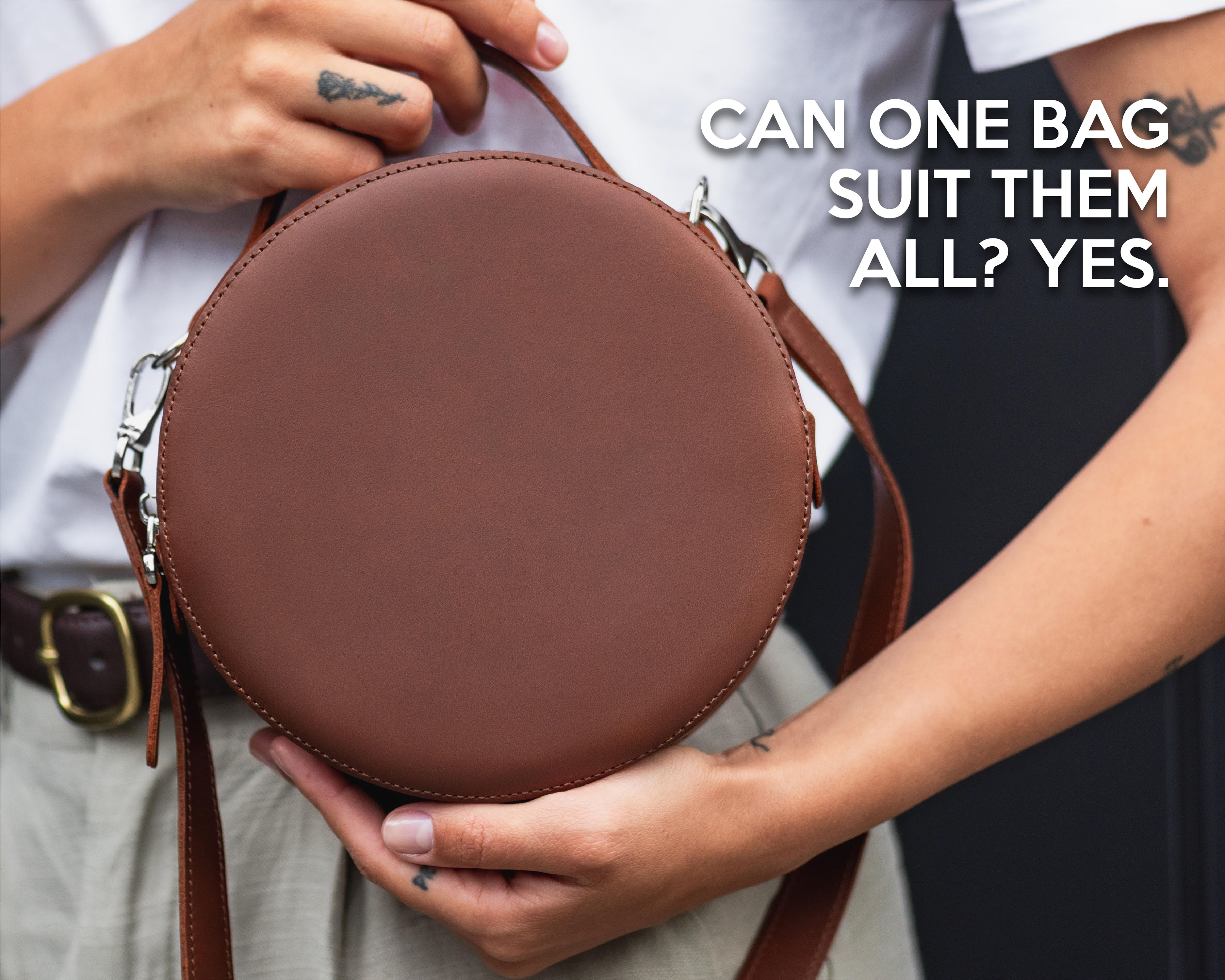 circle bag brown