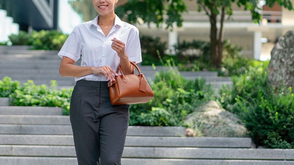 full-grain leather tote